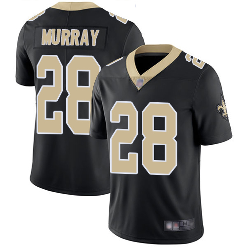 Men New Orleans Saints Limited Black Latavius Murray Home Jersey NFL Football #28 Vapor Untouchable Jersey->nfl t-shirts->Sports Accessory